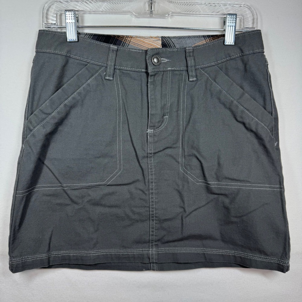 Patagonia Organic Cotton Mini‎ Skirt Forge Grey Utility Canvas 58630 Women 2